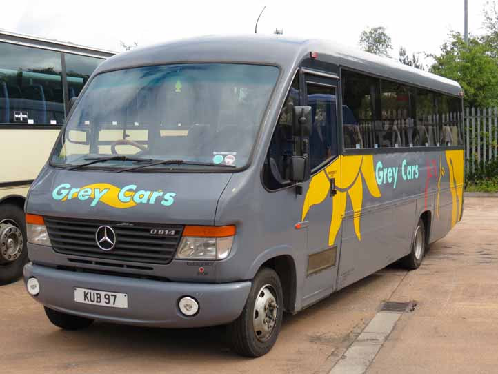 Grey Cars Mercedes 814D Plaxton Cheetah KUB97